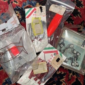 VINTAGE‎ Fishing Lures Jigs Hooks Lot Of 5 Comal Otee